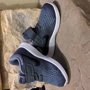 Gray Infant Size 5 Velcro Nikes